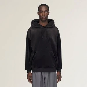 SZTRUKSOWA AKSAMITNA BLUZA Z KAPTUREM Y-3 Adidas czarny