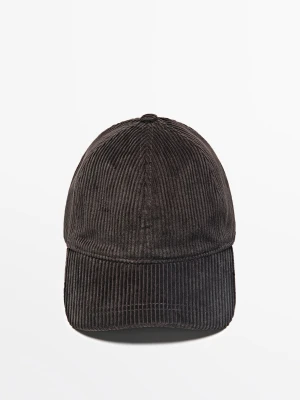 Sztruksowa Czapka - Brązowy - Massimo Dutti - Male