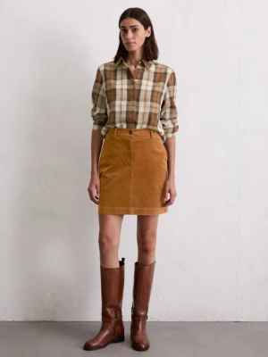 Sztruksowa spódnica mini w kształcie litery A Marc O'Polo