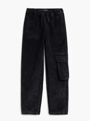 sztruksowe spodnie cargo Desigual