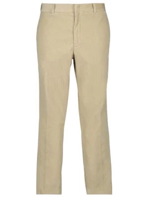 Sztruksowe spodnie proste nogawki Moncler