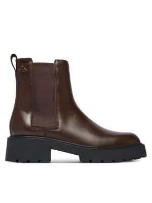 Sztyblety Calvin Klein Chunky Chelsea Boot Pol Lth HW0HW03267 Czarny