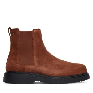 Sztyblety Calvin Klein Combat Ess Chelsea Boot Su YM0YM01372 Brązowy