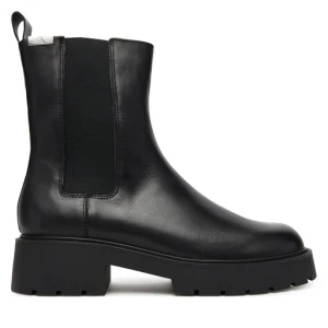 Sztyblety Calvin Klein Jeans Combat Mid Chelsea Boot Hw Lth YW0YW01869 Czarny