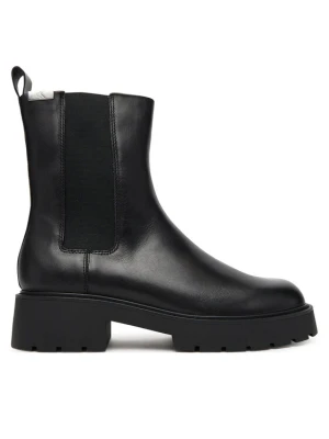 Sztyblety Calvin Klein Jeans Combat Mid Chelsea Boot Hw Lth YW0YW01869 Czarny