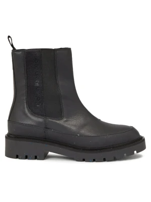 Sztyblety Calvin Klein Jeans Combat Mid Chelsea Wn YW0YW01254 Czarny