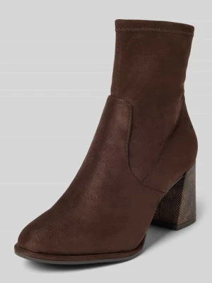 Sztyblety na słupku z efektem wężowej skóry tamaris