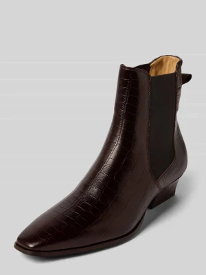 Sztyblety skórzane z fakturowanym wzorem model ‘Bassotte’ Gant