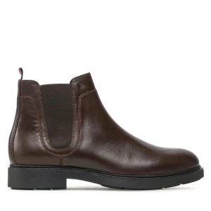 Sztyblety Tommy Hilfiger Elevated Rounded Lth Chelsea FM0FM04183 Brązowy