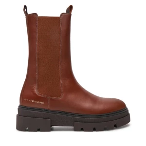 Sztyblety Tommy Hilfiger Monochromatic Chelsea Boot FW0FW06730 Brązowy