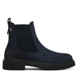 Sztyblety Tommy Hilfiger Nubuck Cleated FW0FW09041 Granatowy