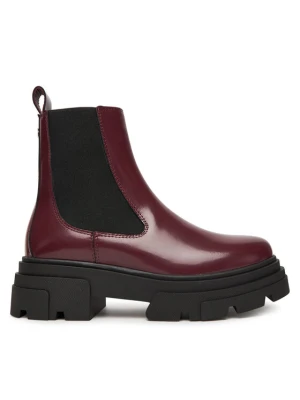 Sztyblety Tommy Hilfiger Shiny FW0FW09042 Brązowy