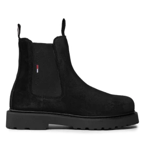Zdjęcie produktu Sztyblety Tommy Jeans Suede Chelsea Boot EM0EM00829 Czarny