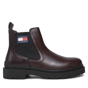 Sztyblety Tommy Jeans Tjm Leather Chelsea Boot EM0EM01448 Brązowy