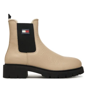 Sztyblety Tommy Jeans Tjw Chelsea Boot Wl EN0EN02826 Écru