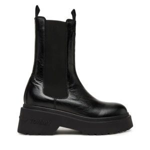 Sztyblety Tommy Jeans Tjw Chunky Shiny EN0EN02888 Czarny