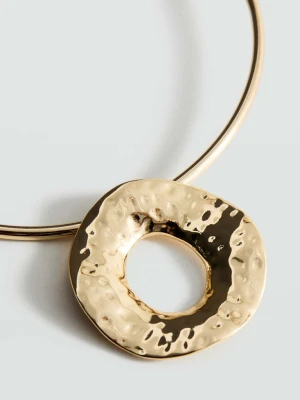 Sztywny naszyjnik o okrągłym kształcie złoty - Kobieta - Rozmiar uniwersalny - MANGO