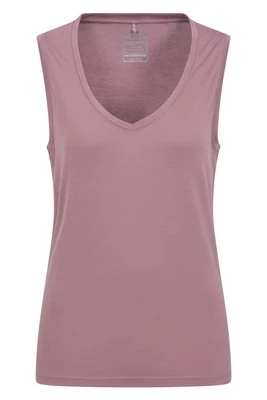 Szybkoschnąca damska koszulka bez rękawów z V dekoltem - Purple Mountain Warehouse