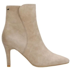 Beżowe eleganckie botki na obcasie 55199-64 Wojas