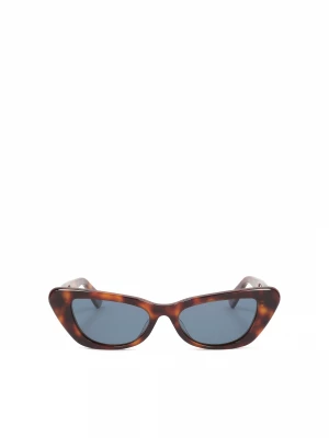 Szylkretowe okulary przeciwsłoneczne w kształcie kociego oka Kazar