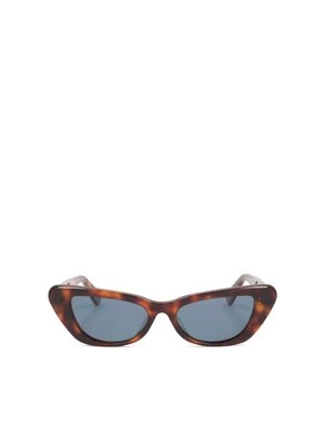 Szylkretowe okulary przeciwsłoneczne w kształcie kociego oka Kazar