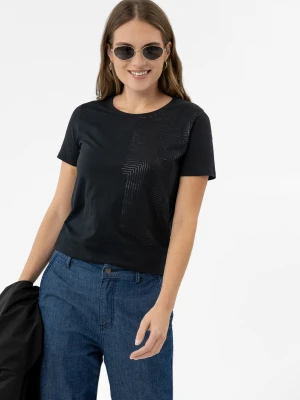 T-shirt z błyszczącą aplikacją T-ASH Volcano