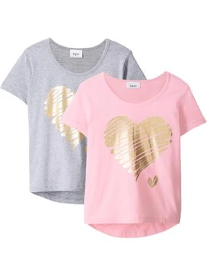 T-shirt  (2 szt.), bawełna organiczna bonprix