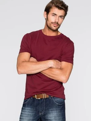 T-shirt (3 szt.) BonPrix czerwony
