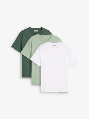 T-shirt (3 szt.) BonPrix zielony