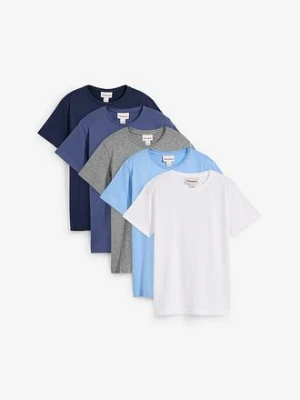 T-shirt (5 szt.) z czystej bawełny bonprix