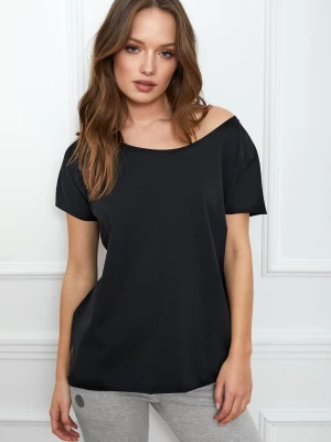 T-SHIRT ALICE BASIC CZARNY One size - Flawless