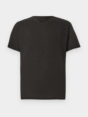 T-shirt basic 120% Lino czarny