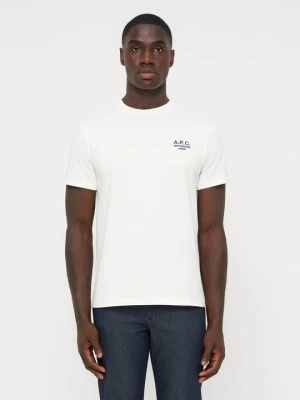 T-shirt basic A.p.c. biały
