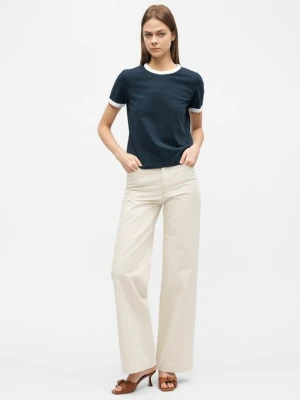 T-shirt basic A.p.c. granatowy