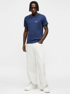 T-shirt basic A.p.c. niebieski
