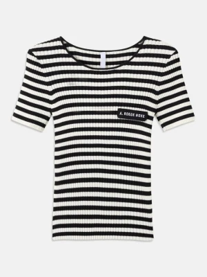 T-shirt basic A. Roege Hove mleczny