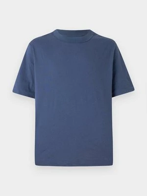 T-shirt basic Abercrombie & Fitch granatowy