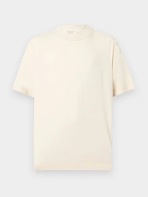 T-shirt basic Abercrombie & Fitch beżowy