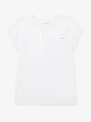 T-shirt basic Abercrombie & Fitch biały