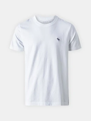 T-shirt basic Abercrombie & Fitch biały