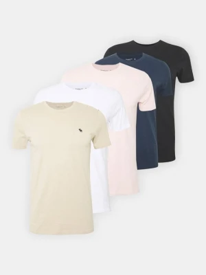 T-shirt basic Abercrombie & Fitch biały