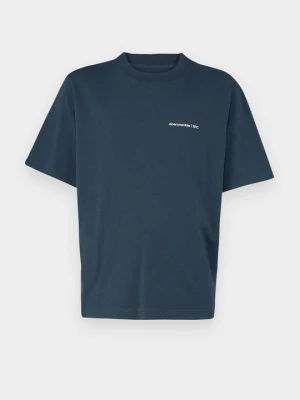 T-shirt basic Abercrombie & Fitch granatowy