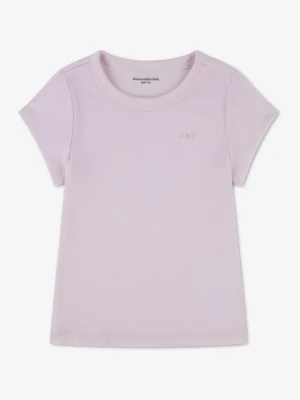 T-shirt basic Abercrombie & Fitch jasnoróżowy