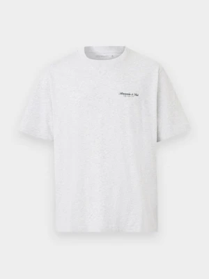 T-shirt basic Abercrombie & Fitch szary