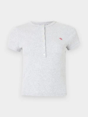 T-shirt basic Abercrombie & Fitch szary