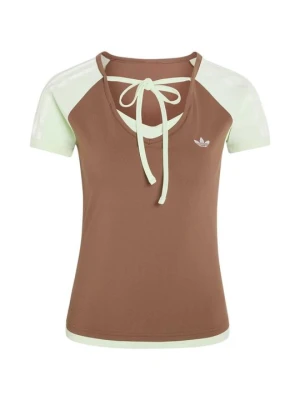 T-shirt basic adidas Originals brązowy