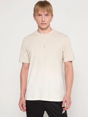 T-shirt basic Adidas beżowy