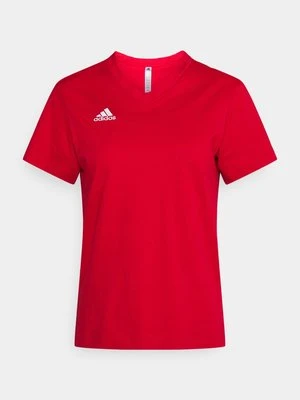 T-shirt basic Adidas czerwony