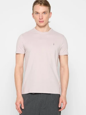 T-shirt basic AllSaints jasnoróżowy