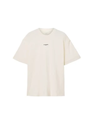 T-shirt basic AllSaints mleczny